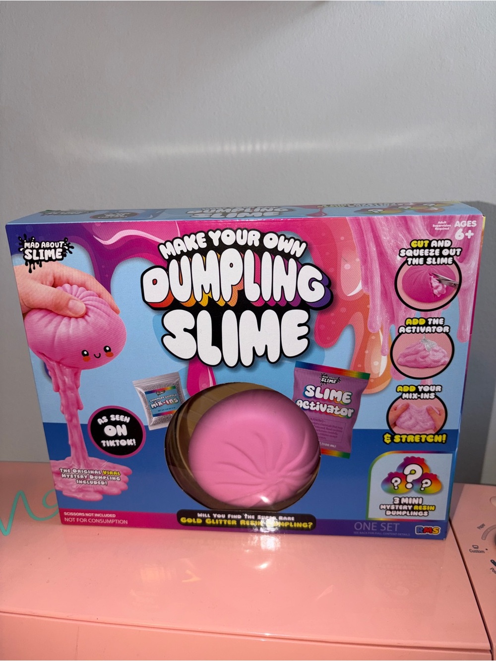 Make Your Own Dumpling Slime Kit - Pink